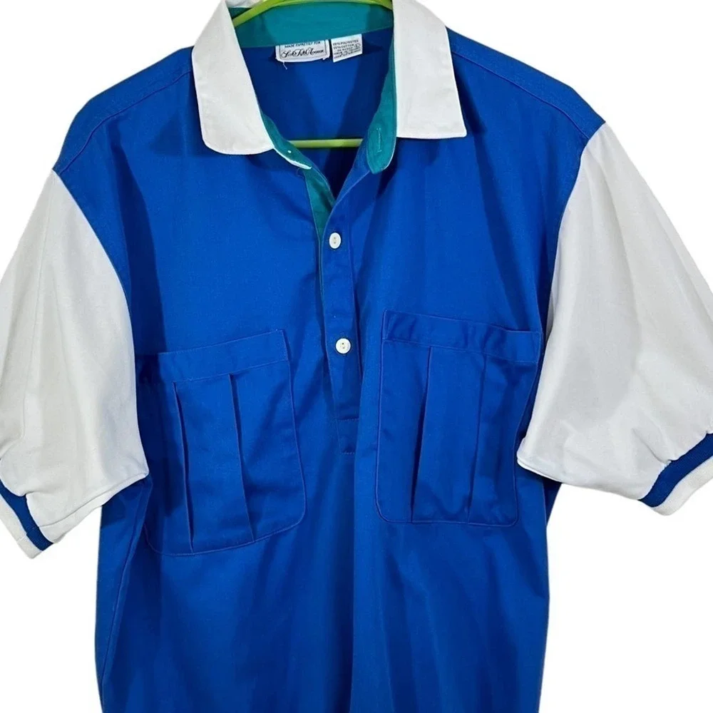 Polo Sport Color Block Shirt Large 80s Vintage